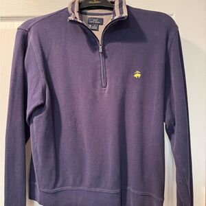 Men's Dark Blue Half Zip Sweater